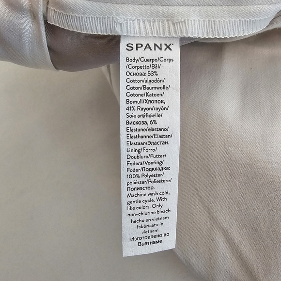 NWT Spanx On-The-Go Slim Straight Pants White Plus Size 3X Pull On - Picture 10 of 11